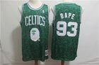 Celtics #93 Bape Green Hardwood Classics Jersey