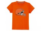 nike cleveland browns sideline legend authentic logo youth T-Shirt orange