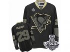 Mens Reebok Pittsburgh Penguins #29 Marc-Andre Fleury Authentic Black Ice 2017 Stanley Cup Final NHL Jersey