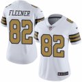 Women's Nike New Orleans Saints #82 Coby Fleener Limited White Rush NFL Jersey