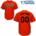 Youth Majestic Baltimore Orioles Customized Replica Orange Alternate Cool Base MLB Jersey