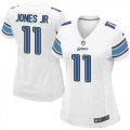 Women Nike Lions #11 Marvin Jones Jr White Stitched NFL Elite Jersey