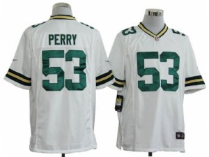Nike NFL Green Bay Packers #53 Perry White Game Jerseys