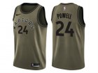 Men Nike Toronto Raptors #24 Norman Powell Green Salute to Service NBA Swingman Jersey
