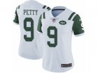 Women Nike New York Jets #9 Bryce Petty Vapor Untouchable Limited White NFL Jersey