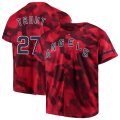 Angels #27 Mike Trout Red Camo Fashion Jersey
