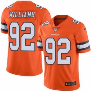 Nike Denver Broncos #92 Sylvester Williams Orange Men\'s Stitched NFL Limited Rush Jersey