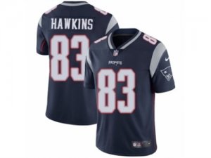 Mens Nike New England Patriots #83 Lavelle Hawkins Vapor Untouchable Limited Navy Blue Team Color NFL Jersey