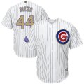 Chicago Cubs # 44 Anthony Rizzo White World Series Champion s Gold Program Cool Base Jersey