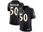 Mens Nike Baltimore Ravens #50 Albert McClellan Vapor Untouchable Limited Black Alternate NFL Jersey