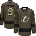 Tampa Bay Lightning #9 Tyler Johnson Green Salute to Service Stitched NHL Jersey