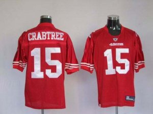nfl san francisco 49ers #15 crabtree red