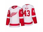 Mens Detroit Red Wings #43 Darren Helm White 2017-2018 adidas Hockey Stitched NHL Jersey