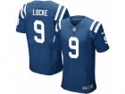 Mens Nike Indianapolis Colts #9 Jeff Locke Elite Royal Blue Team Color NFL Jersey