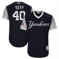 Yankees #40 Luis Severino Sevy Navy 2018 Players Weekend Authentic Team Jersey
