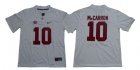 Alabama Crimson Tide #10 A.J. McCarron White Nike College Football Jersey