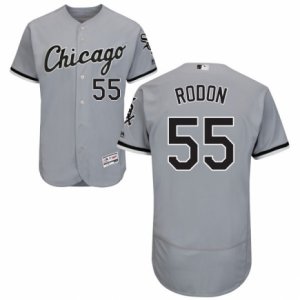 Men\'s Majestic Chicago White Sox #55 Carlos Rodon Grey Flexbase Authentic Collection MLB Jersey