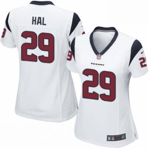 Women\'s Nike Houston Texans #29 Andre Hal Limited White NFL Jersey