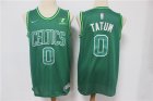 Celtics #0 Jayson Tatum Green 2021 Earned Edition Swingman Jersey