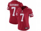 Women Nike San Francisco 49ers #7 Colin Kaepernick Vapor Untouchable Limited Red Team Color NFL Jersey