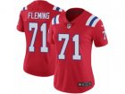 Women Nike New England Patriots #71 Cameron Fleming Vapor Untouchable Limited Red Alternate NFL Jersey