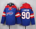 Nike Buffalo Bills #90 Shaq Lawson Royal Blue Player Pullover NFL Hoodie