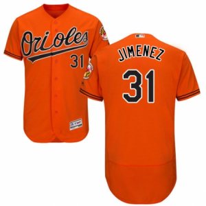 Men\'s Majestic Baltimore Orioles #31 Ubaldo Jimenez Orange Flexbase Authentic Collection MLB Jersey