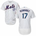 Mens Majestic New York Mets #17 Keith Hernandez White Flexbase Authentic Collection MLB Jersey