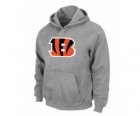 Cincinnati Bengals Logo Pullover Hoodie Grey