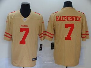 Nike 49ers #7 Colin Kaepernick Cream Inverted Legend Limited Jersey