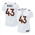 Women Nike Denver Broncos #43 T.J. Ward White Stitched NFL Game Event Jersey