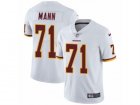 Mens Nike Washington Redskins #71 Charles Mann Vapor Untouchable Limited White NFL Jersey