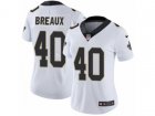 Women Nike New Orleans Saints #40 Delvin Breaux Vapor Untouchable Limited White NFL Jersey