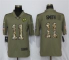 Nike Redskins #11 Alex Smith Olive Camo Salute To Service Limited Jersey