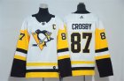 Penguins #87 Sidney Crosby White Youth Adidas Jersey