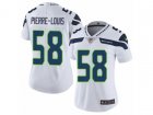 Women Nike Seattle Seahawks #58 Kevin Pierre-Louis Vapor Untouchable Limited White NFL Jersey