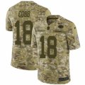 Mens Nike Green Bay Packers #18 Randall Cobb Limited Camo 2018 Salute to Service NFL Jersey