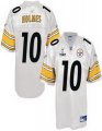 Pittsburgh Steelers #10 Santonio Holmes Super Bowl XLV white