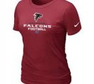 Women BAtlanta Falcons red T-Shirt