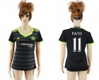 Womens Chelsea #11 Pato Away Soccer Club Jersey