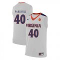 Virginia Cavaliers 40 Barry Parkhill White College Basketball Jersey