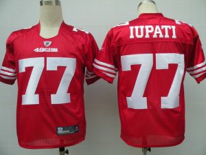 nfl san francisco 49ers #77 iupati red