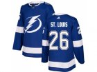 Men Adidas Tampa Bay Lightning #26 Martin St. Louis Blue Home Authentic Stitched NHL Jersey
