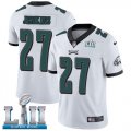 Youth Nike Eagles #27 Malcolm Jenkins White 2018 Super Bowl LII Vapor Untouchable Player Limited Jersey