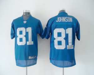 nfl detroit lions #81 calvin johnson blue[2011 new]