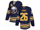 Men Adidas Buffalo Sabres #26 Thomas Vanek Navy Blue Home Authentic Stitched NHL Jersey