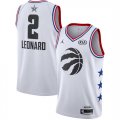 Raptors #2 Kawhi Leonard White 2019 NBA All-Star Game Jordan Brand Swingman Jersey