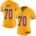 Women's Nike Washington Redskins #70 Sam Huff Limited Gold Rush NFL Jersey
