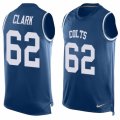 Mens Nike Indianapolis Colts #62 Le Raven Clark Limited Royal Blue Player Name & Number Tank Top NFL Jersey