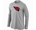 Nike Arizona Cardinals Logo Long Sleeve T-Shirt Grey